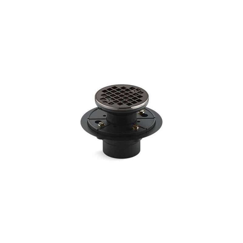 Kohler - Clearflo Round design tile-in shower drain - Vibrant Titanium