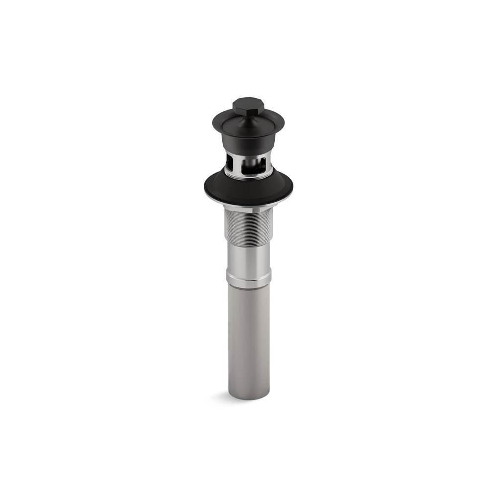 Kohler - Bathroom sink drain with overflow and non-removable metal stopper - Matte Black