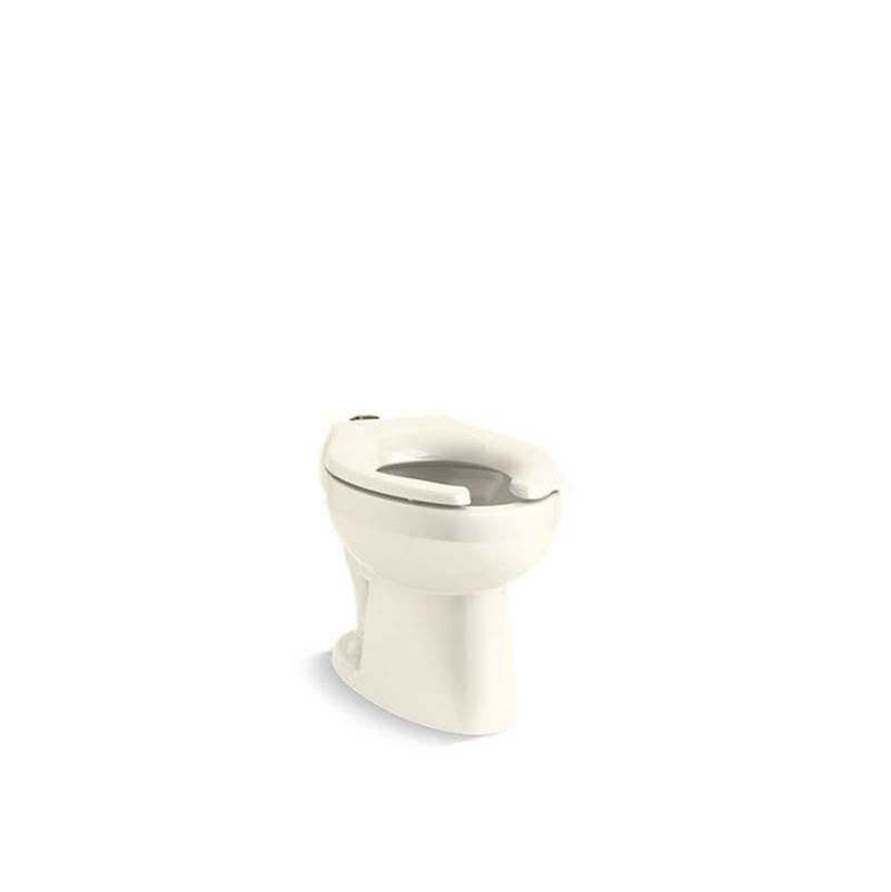 Kohler - WellcommeE Ultra Floor-mount top spud flushometer bowl - Biscuit