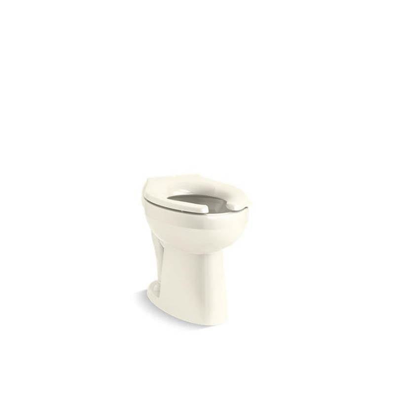 Kohler - HighcliffE Ultra Floor-mount rear spud flushometer bowl - Biscuit