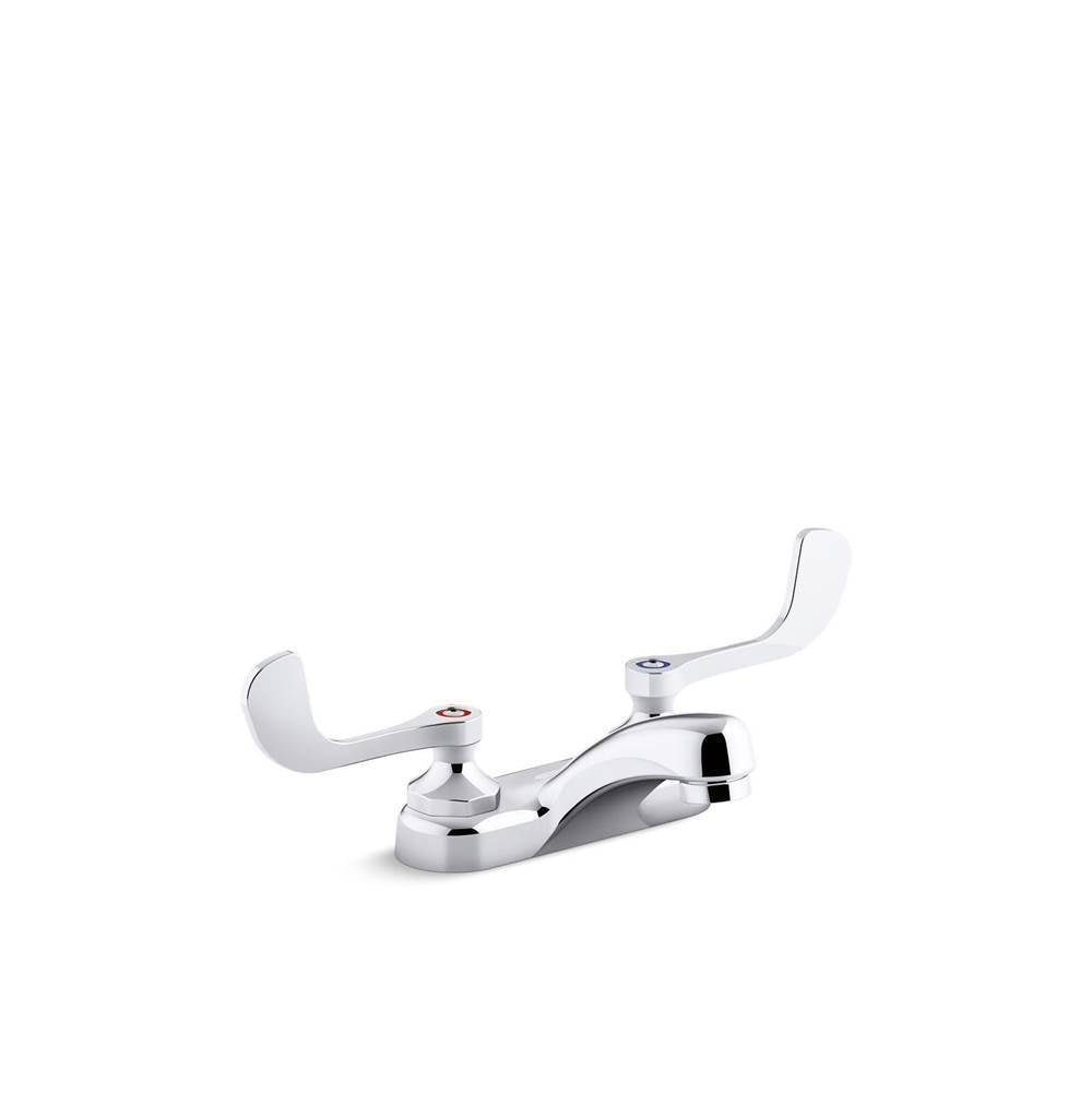 Kohler - Triton Bowe 0.5 gpm centerset bathroom sink faucet with laminar flow and wristblade handles, drain not included - Polished Chrome
