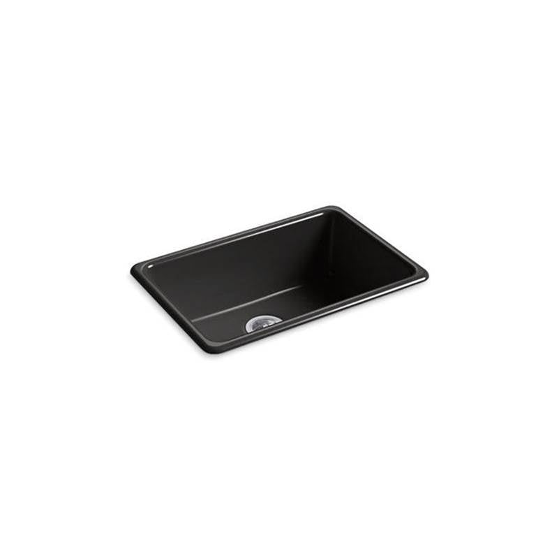Kohler - Iron/Tones 27'' top-/undermount single-bowl kitchen sink - Black