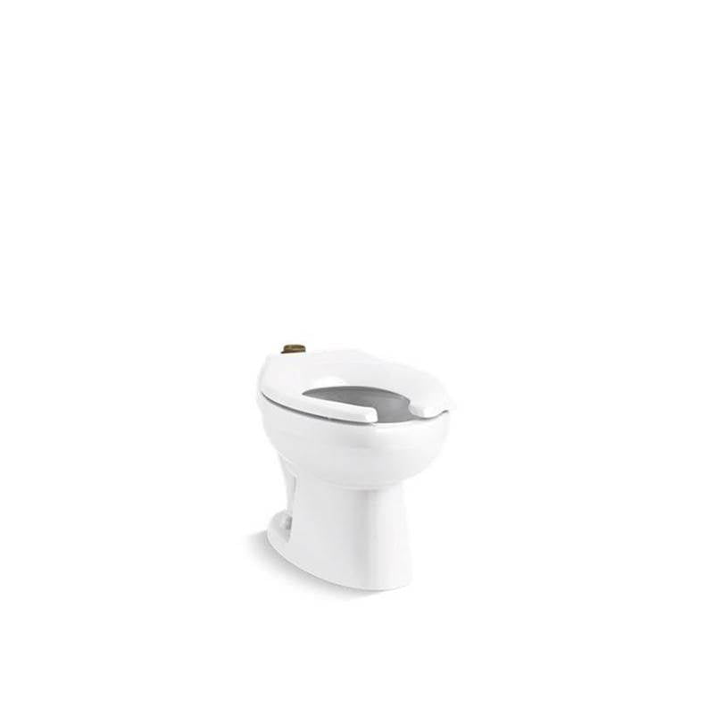 Kohler - JuvenileE Ultra Floor-mount top spud flushometer bowl - White