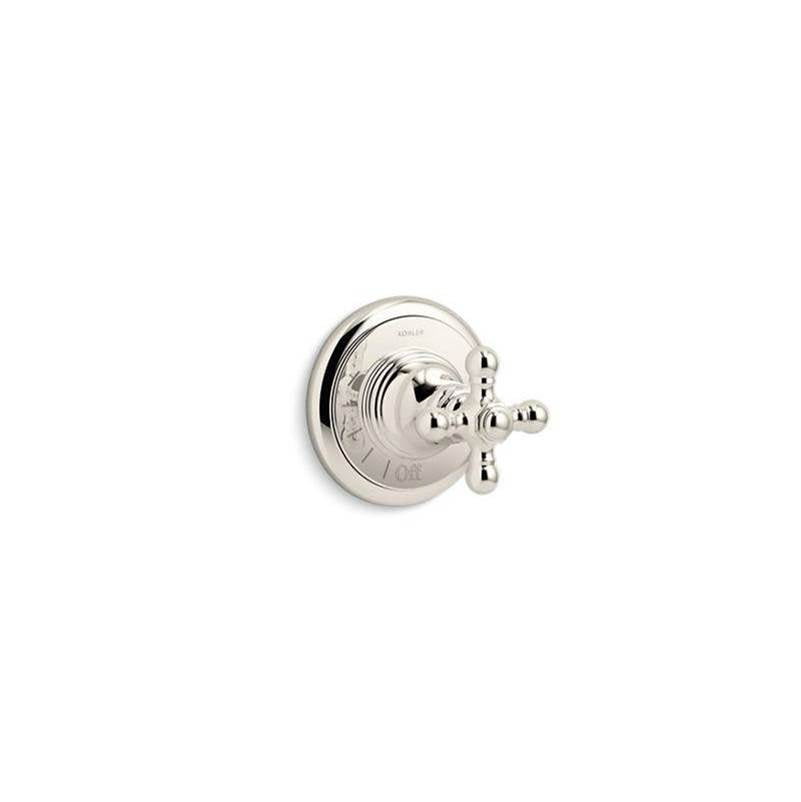Kohler - Artifacts MasterShower volume control valve trim with cross handle - Vibrant Polished Nickel