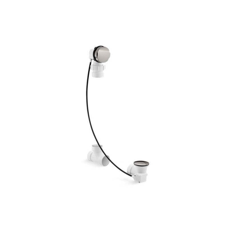 Kohler - Clearflo Cable bath drain, less PVC tubing - Vibrant Titanium