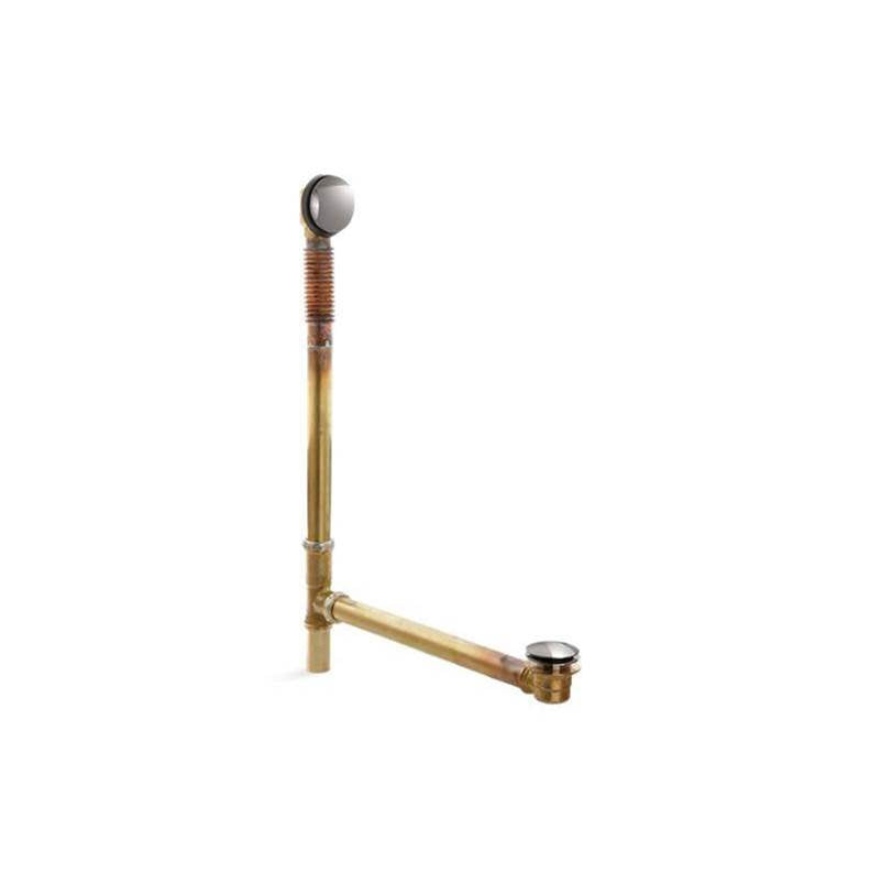 Kohler - Clearflo Brass toe tap bath drain - Vibrant Titanium