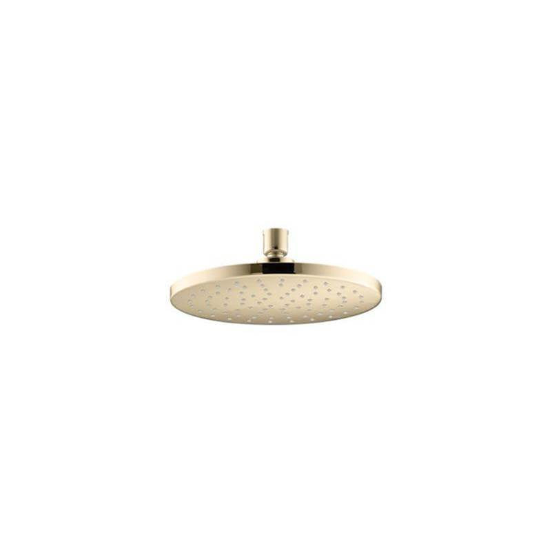 Kohler - Contemporary Round 8'' single-function rainhead, 2.5 gpm - Vibrant French Gold