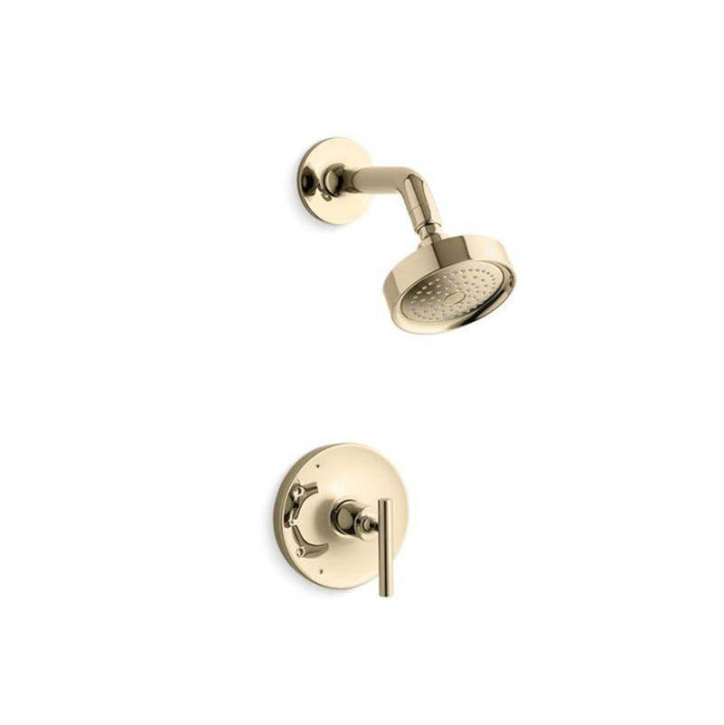 Kohler - Purist Rite-Temp shower trim kit with lever handle, 2.5 gpm - Vibrant French Gold