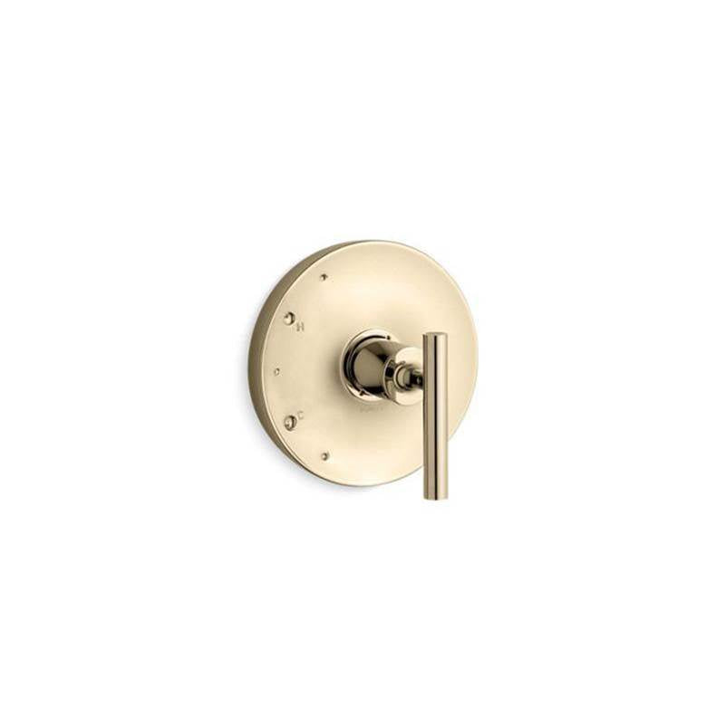 Kohler - Purist Rite-Temp valve trim with lever handle - Vibrant French Gold