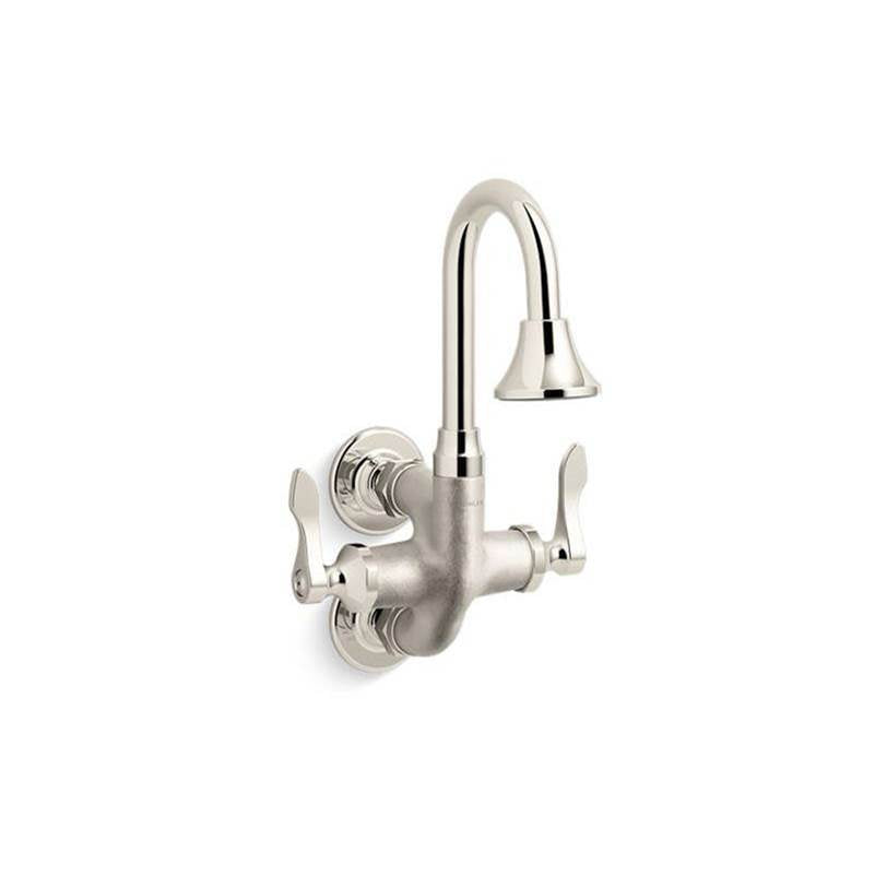 Kohler - Triton Bowe CannockE Wall-mount lavatory faucet, 1.2 gpm - Vibrant Bright Nickel