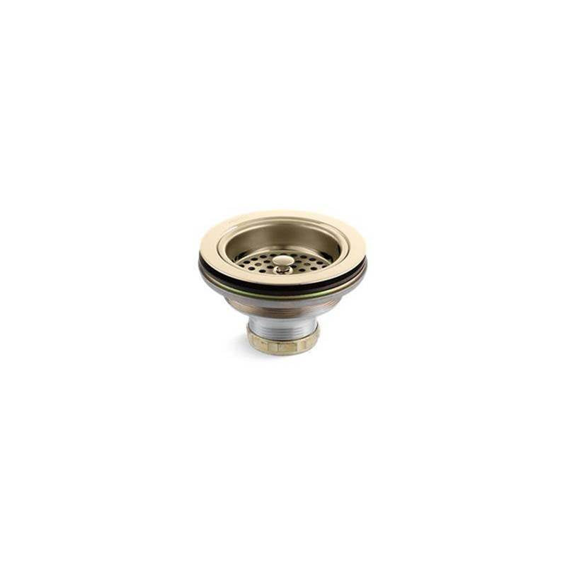 Kohler - Duostrainer Sink drain and strainer basket, less tailpiece - Vibrant French Gold