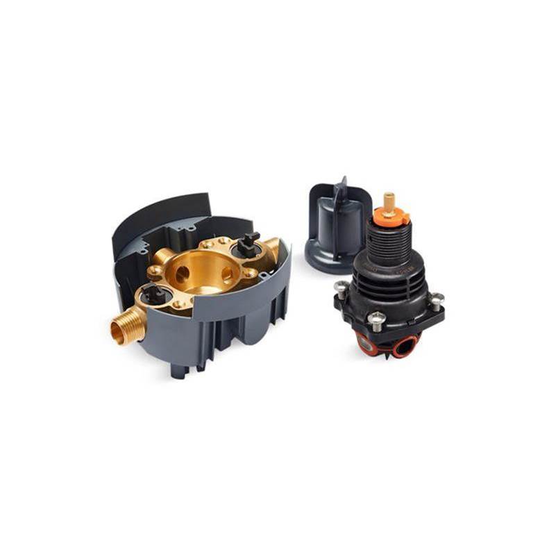 Kohler - Rite-Temp Thermostatic valve body and cartridge kit with service stops, project pack