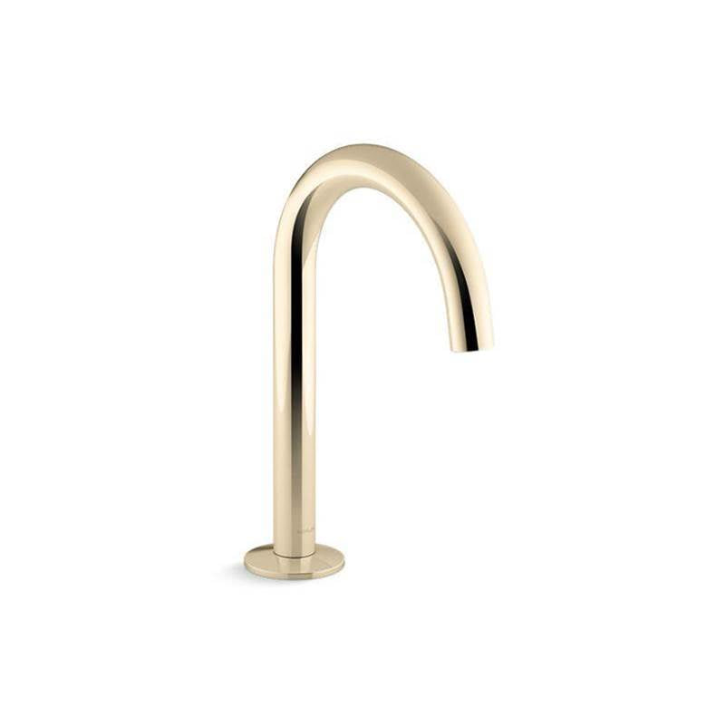 Kohler - Components Bathroom sink faucet spout with Tube design, 1.2 gpm - Vibrant French Gold
