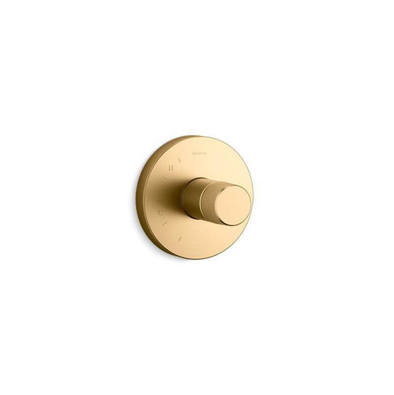 Kohler - Components Rite-Temp valve trim with Oyl handle - Vibrant Brushed Moderne Brass
