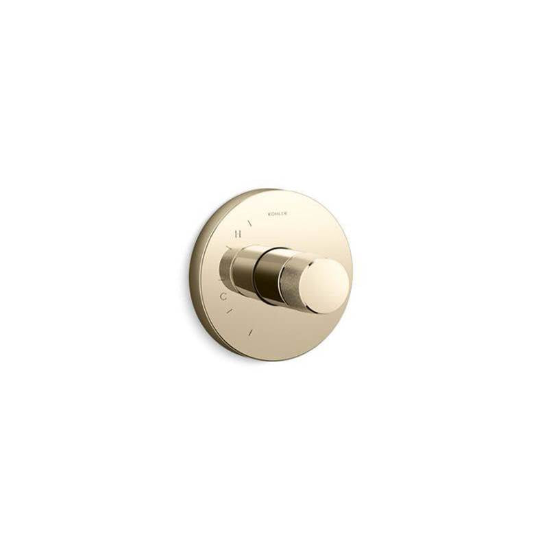 Kohler - Components Rite-Temp valve trim with Oyl handle - Vibrant French Gold