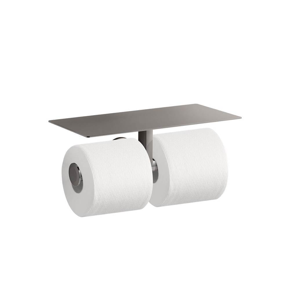 Kohler - Components Covered Double Toilet Paper Holder - Vibrant Titanium