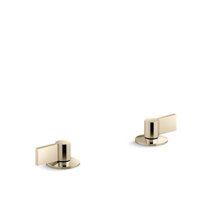 Kohler - Components Lever bathroom sink faucet handles - Vibrant French Gold