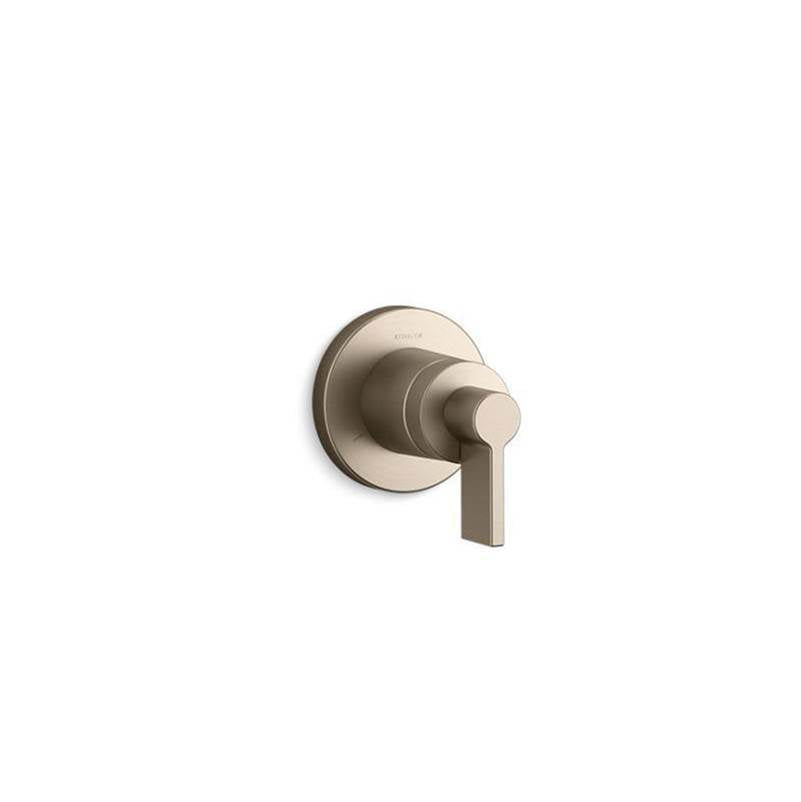 Kohler - Components MasterShower transfer valve trim with Lever handle - Vibrant Brushed Bronze