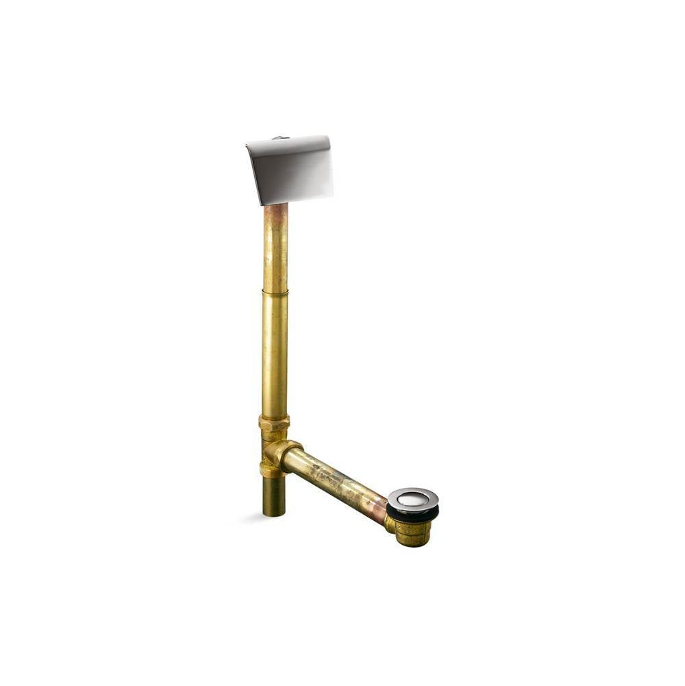 Kohler - Tea-for-Two 1-1/2'' contoured pop-up drain and overflow for above- or through-the-floor installation - Vibrant Titanium