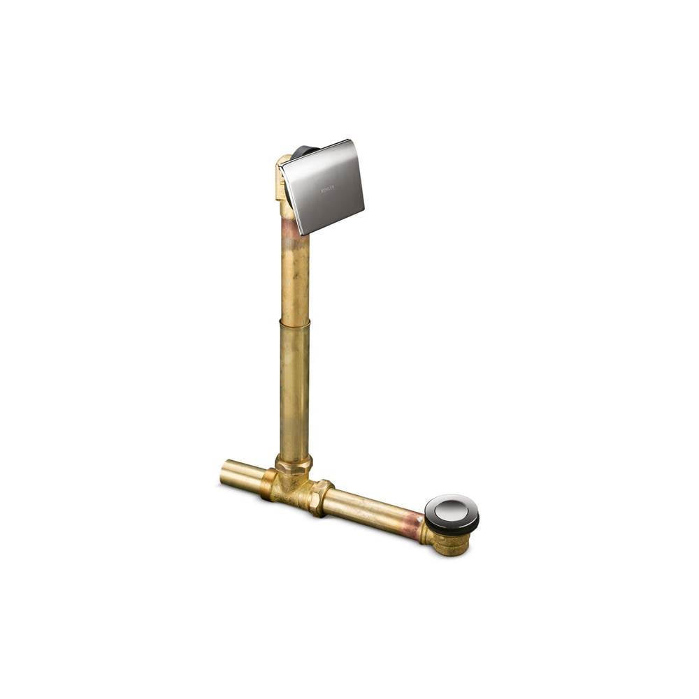 Kohler - Tea-for-Two 1-1/2'' contoured pop-up drain and overflow for above- or through-the-floor installation - Vibrant Titanium
