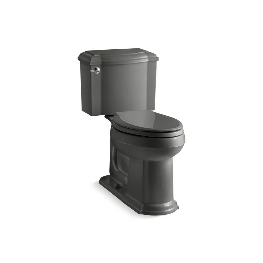 Kohler - Devonshire Two-piece elongated toilet, 1.28 gpf - Thunder Grey