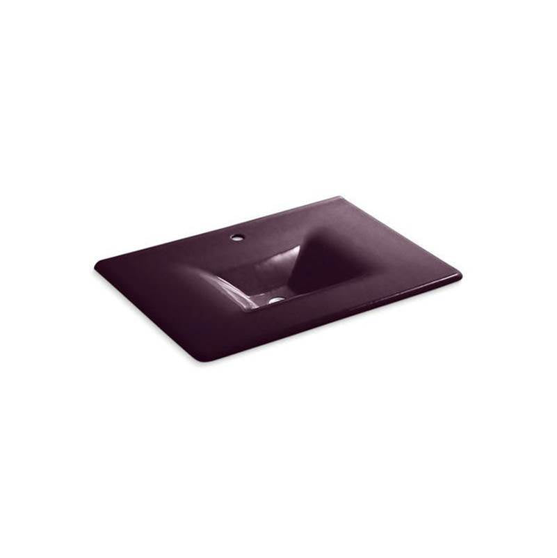 Kohler - Iron/Impressions 31'' Enameled cast iron vanity top with integrated rectangular sink - Black Plum