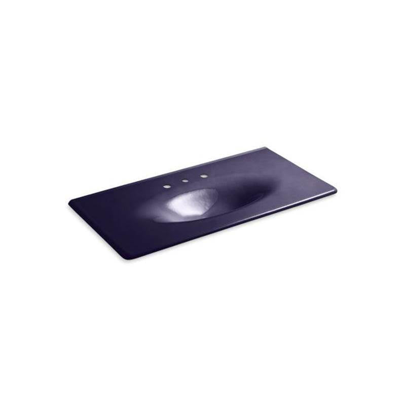 Kohler - Iron/Impressions 43'' Enameled cast iron vanity top with integrated oval sink - Indigo Blue