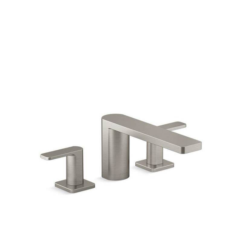Kohler - Parallel Deck-mount bath faucet - Vibrant Brushed Nickel