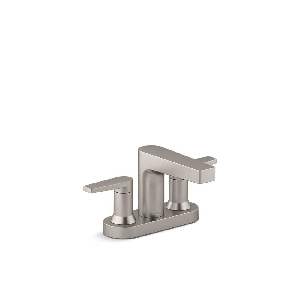 Kohler - Taut Centerset bathroom sink faucet, 1.2 gpm - Vibrant Brushed Nickel