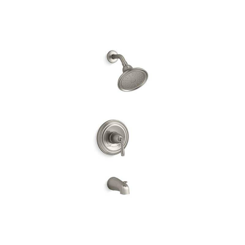 Kohler - Devonshire Rite-Temp bath and shower trim kit, 1.75 gpm, NPT spout - Vibrant Brushed Nickel