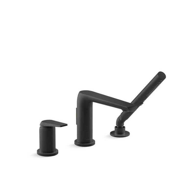 Kohler - Avid Deck-mount bath faucet with handshower - Matte Black