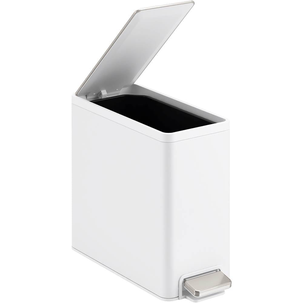2.5-gallon slim step trash can