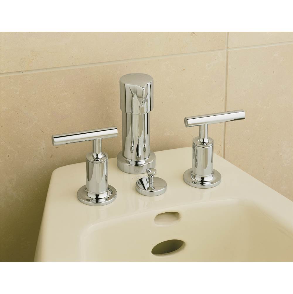 Purist Vertical spray bidet faucet with lever handles