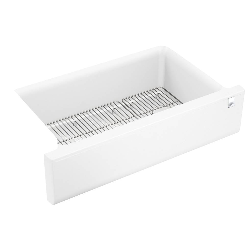 Kohler - Cairn 34'' undermount single-bowl farmhouse kitchen sink - Matte White