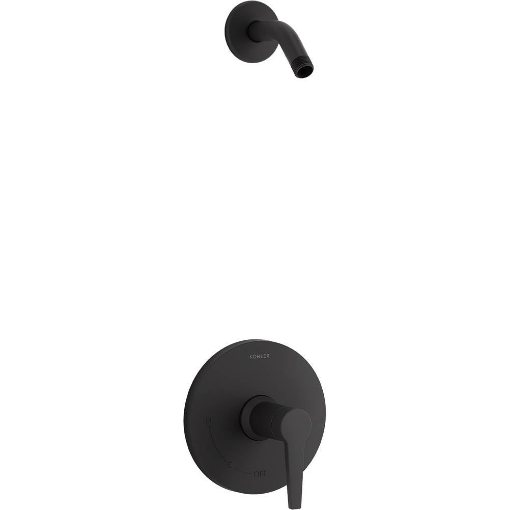 Kohler - Pitch Rite-Temp shower trim kit, without showerhead - Matte Black