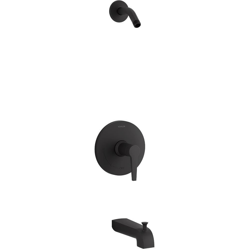 Kohler - Pitch Rite-Temp bath and shower trim kit, without showerhead - Matte Black