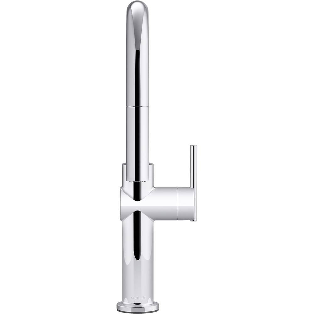 Crue Pull-down kitchen sink faucet with three-function sprayhead