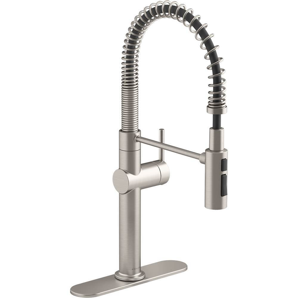 Crue Semi-professional kitchen sink faucet with three-function sprayhead
