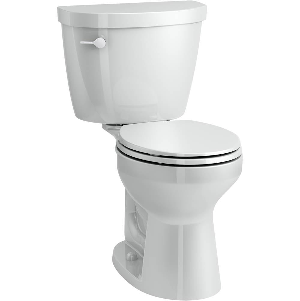 Kohler - Cimarron Two-piece round-front toilet, 1.6 gpf - Ice Grey
