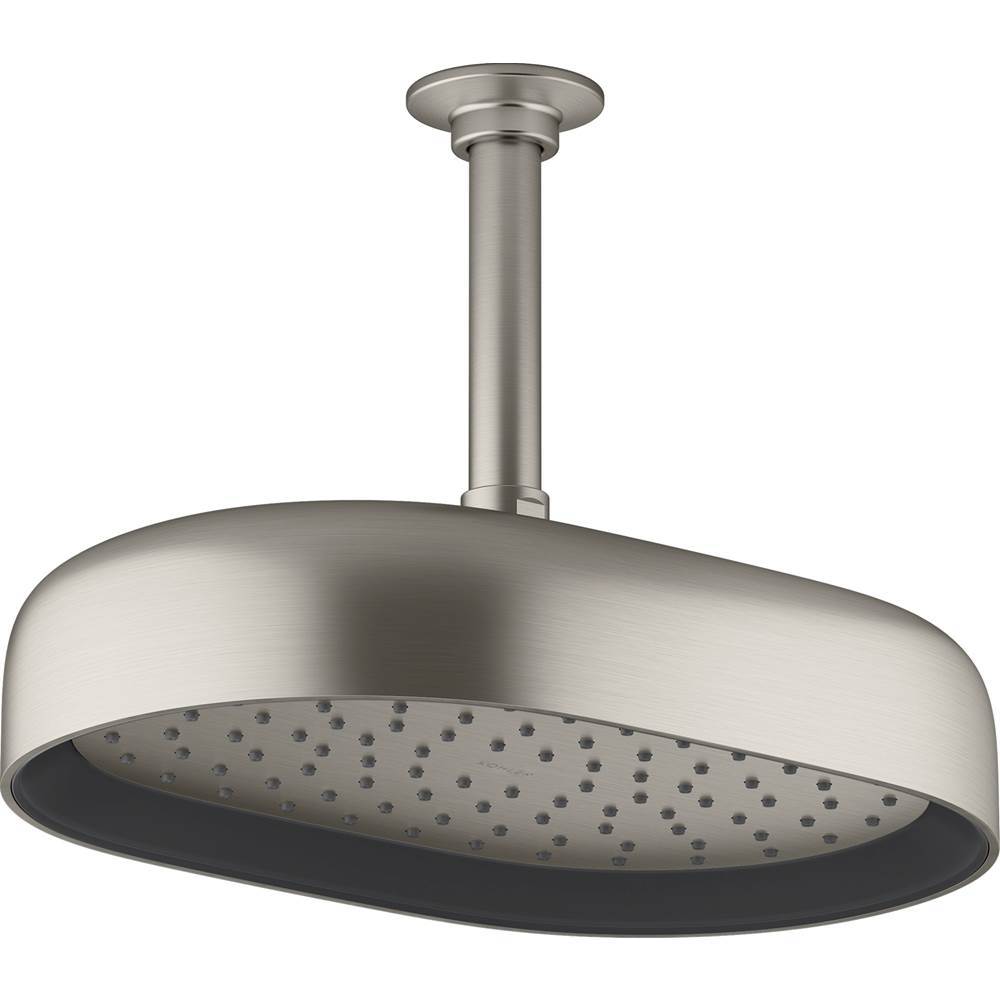 Kohler - Statement Oblong 12'' single-function rainhead, 1.75 gpm - Vibrant Brushed Nickel