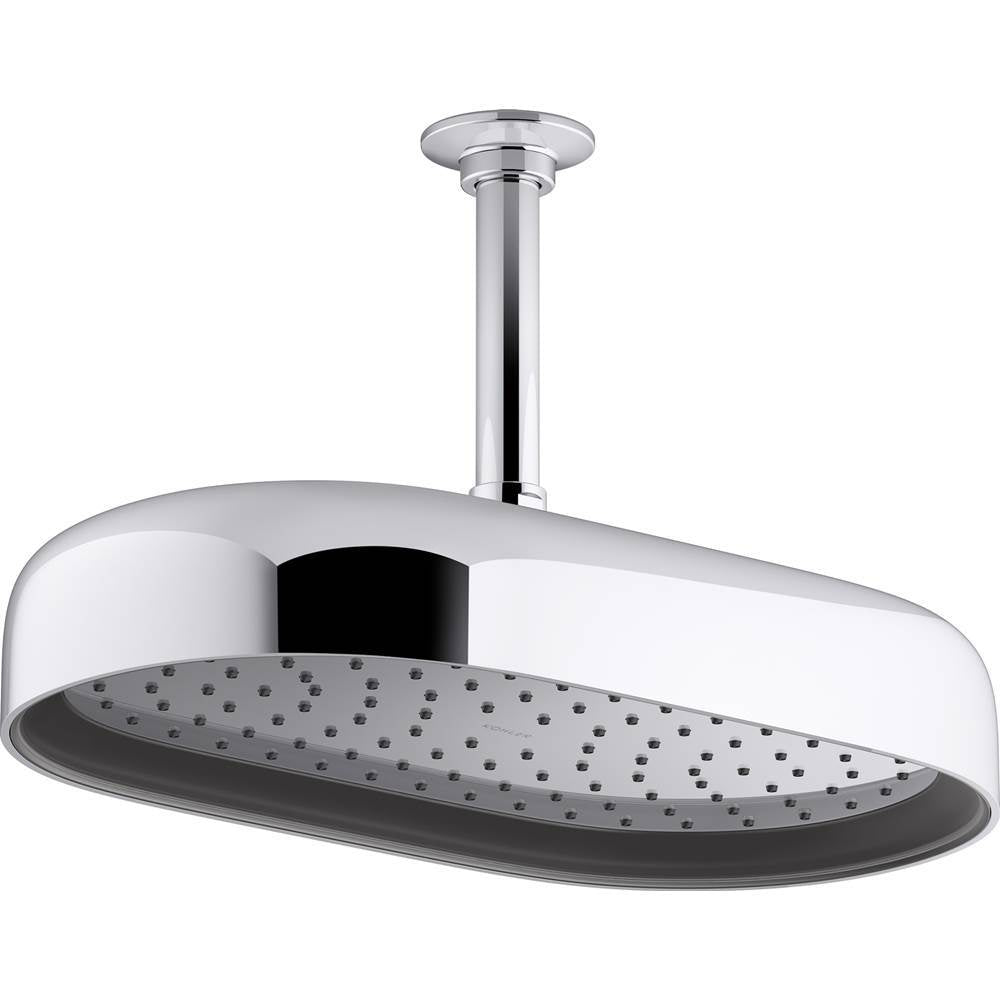Kohler - Statement Oblong 14'' single-function rainhead, 2.5 gpm - Polished Chrome