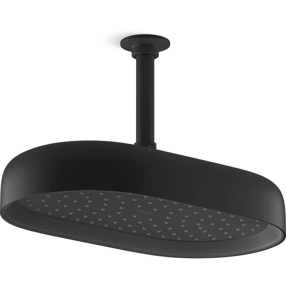 Kohler - Statement Oblong 14'' single-function rainhead, 2.5 gpm - Matte Black