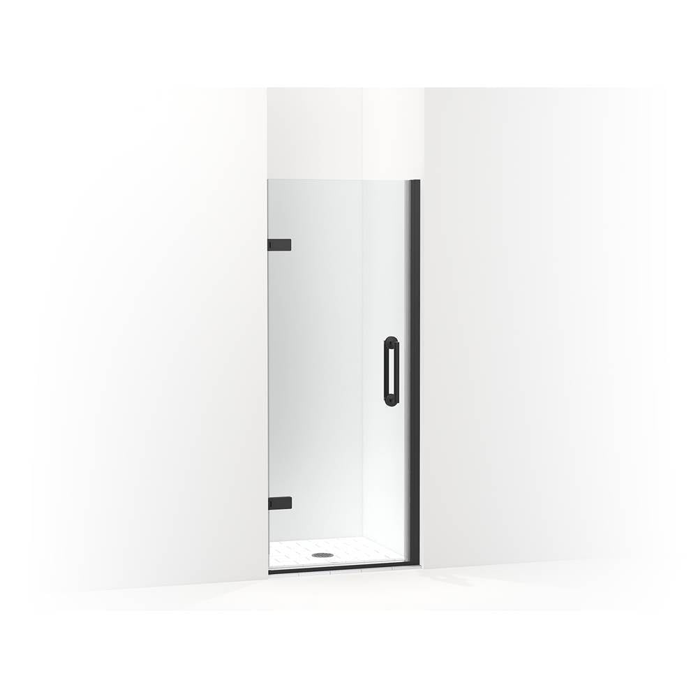 Kohler - ComponentsE Frameless pivot shower door, 71-5/8'' H x 29-5/8 - 30-3/8'' W, with 3/8'' thick Crystal Clear glass - Matte Black