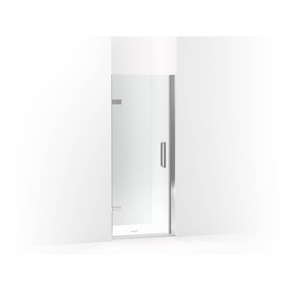 Kohler - ComposedE Frameless pivot shower door, 71-5/8'' H x 29-5/8 - 30-3/8'' W, with 3/8'' thick Crystal Clear glass - Bright Polished Silver