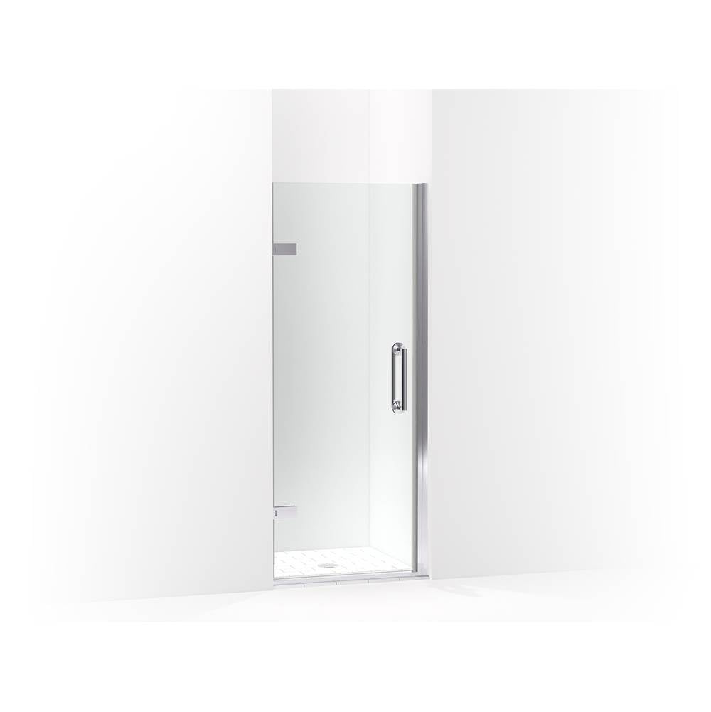 Kohler - ComponentsE Frameless pivot shower door, 71-5/8'' H x 29-5/8 - 30-3/8'' W, with 3/8'' thick Crystal Clear glass - Bright Polished Silver