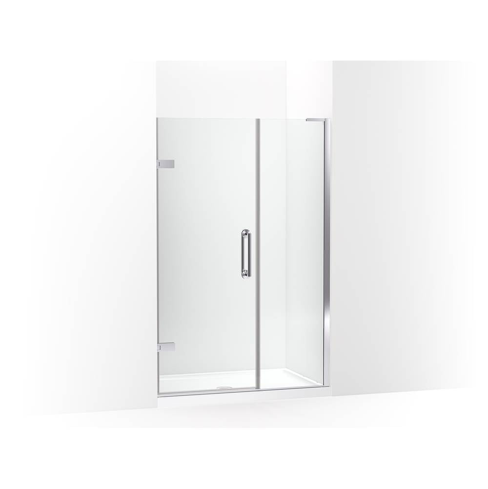 Kohler - ComponentsE 71-3/4'' H pivot shower door with 3/8''-thick glass - Bright Polished Silver