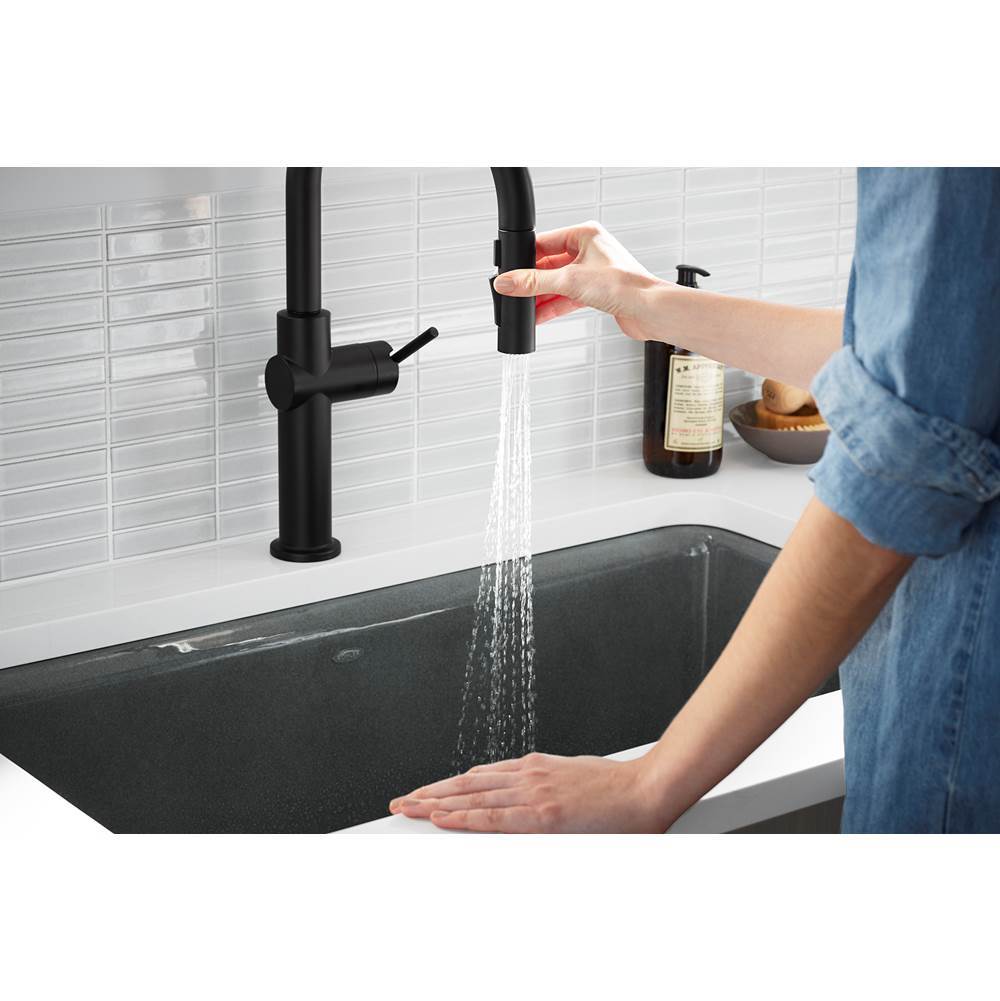 Crue Touchless pull-down kitchen sink faucet with KOHLER KonnectE and three-function sprayhead
