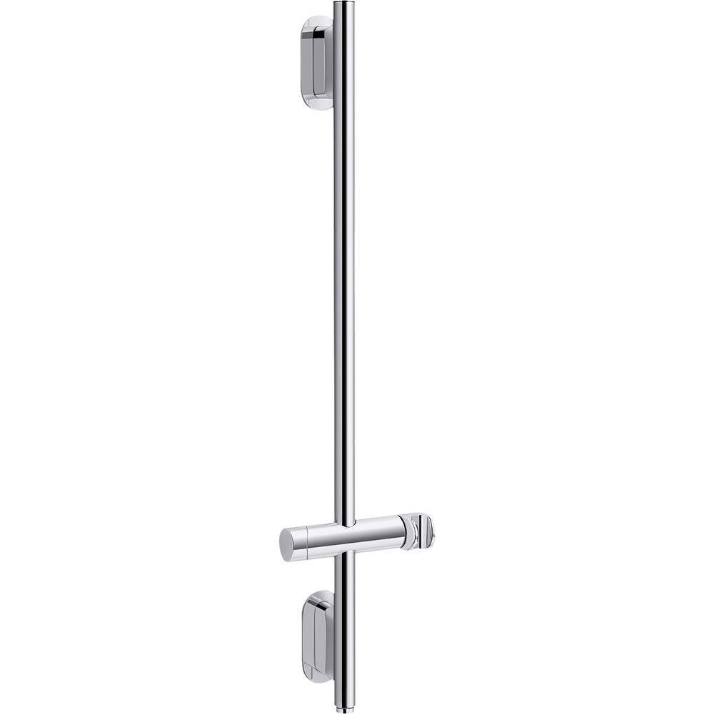 Kohler - Statement 32'' deluxe slidebar with integrated water supply - Polished Chrome