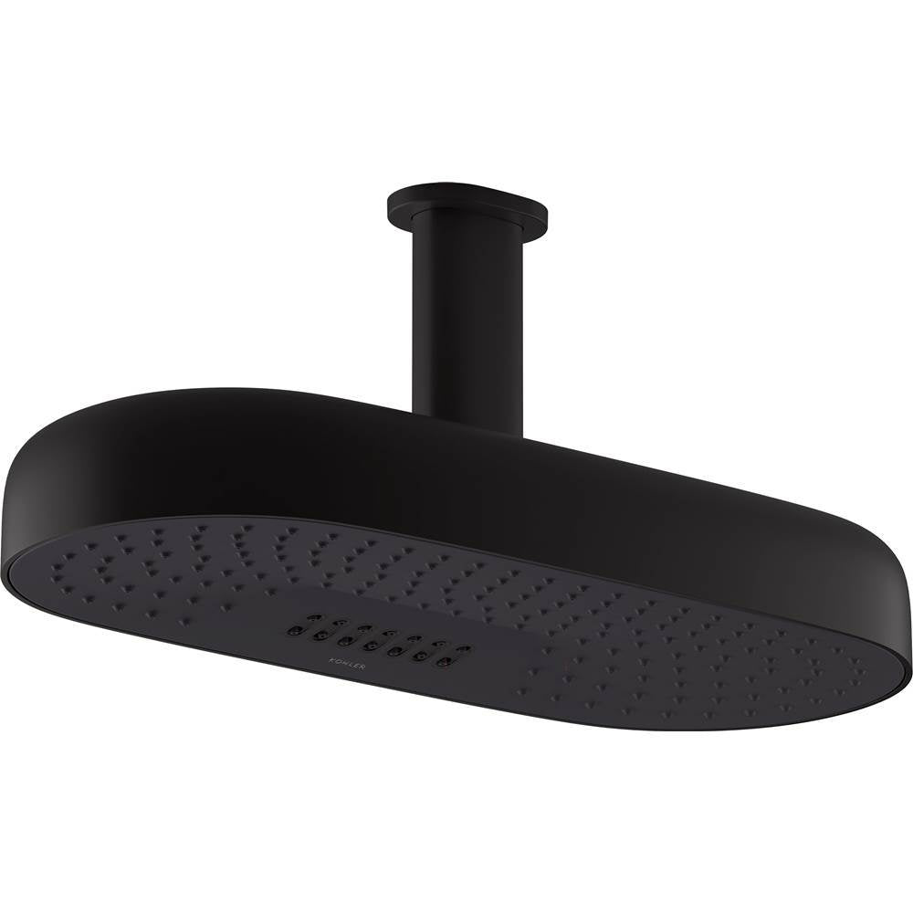 Kohler - Statement Oblong 18'' two-function rainhead, 2.5 gpm - Matte Black