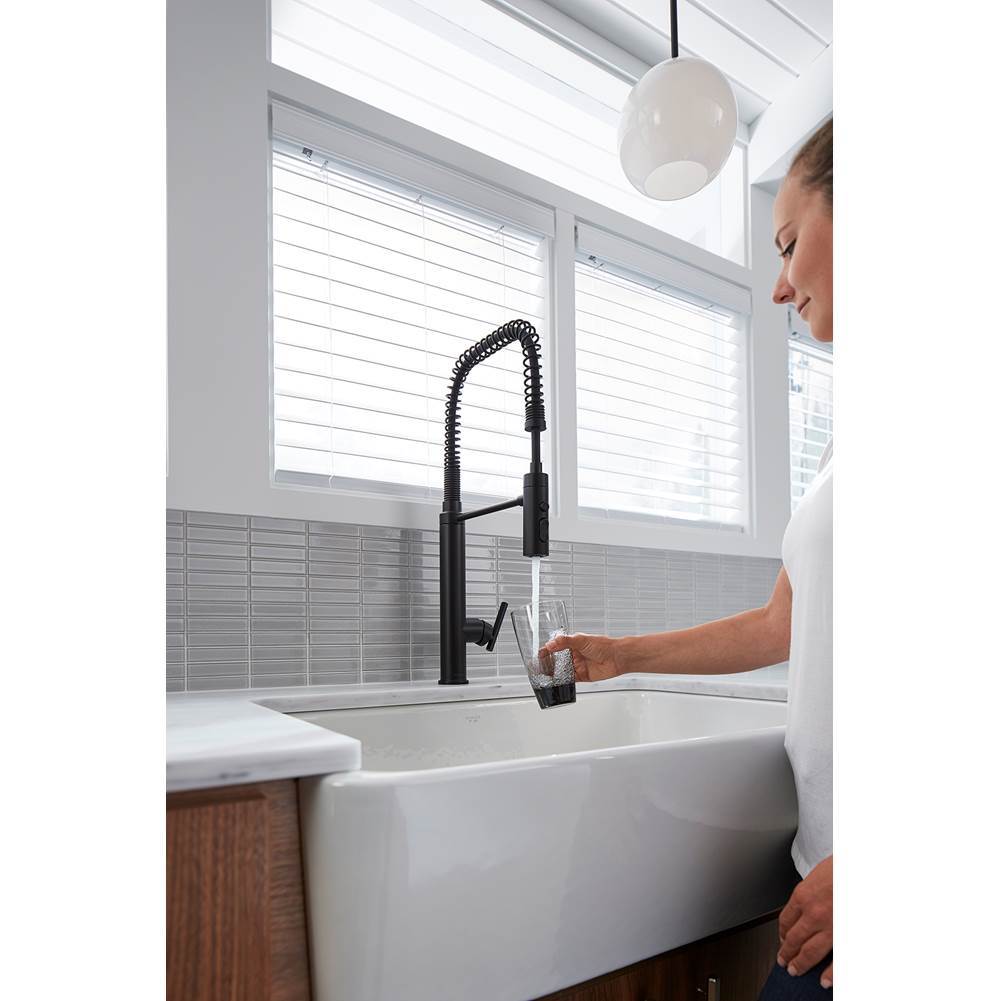 Ironridge 34'' undermount single-bowl farmhouse kitchen sink